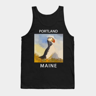 Puffin, Portland Maine Tank Top